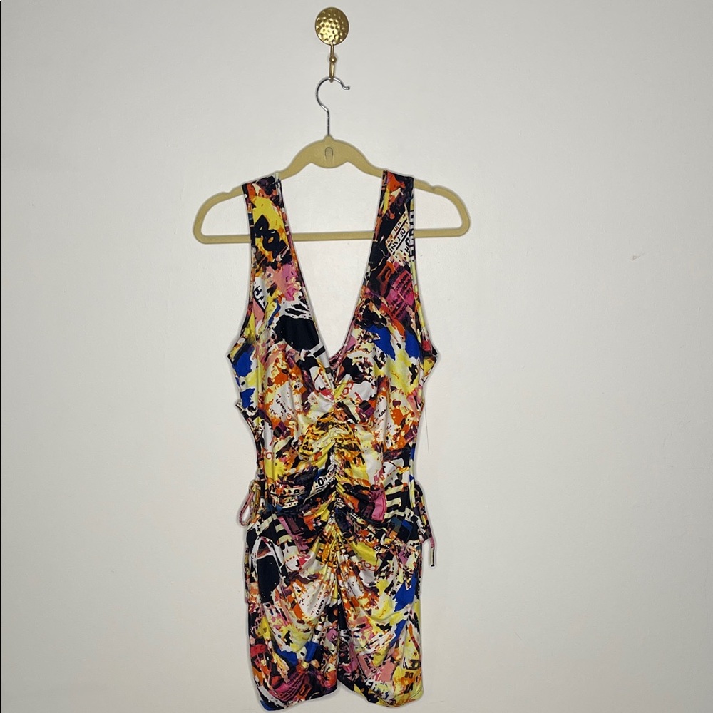 Minette Multicolor Abstract Romper